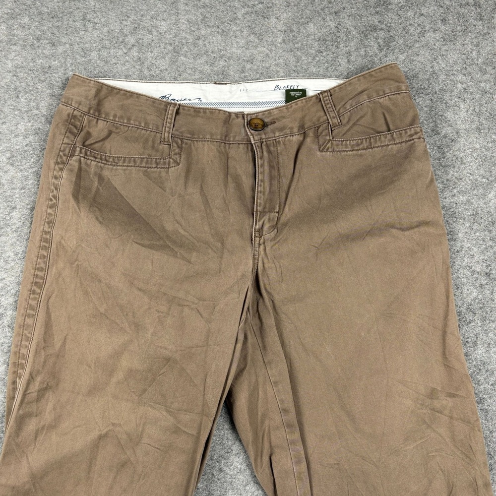 Eddie Bauer Capri Pants Womens 12 Brown Blakely Fit Cotton Chino Crop Outdoors